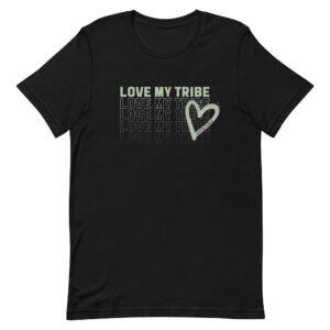 Adult Short Sleeve T-shirt-Love My Tribe