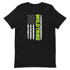 Adult Short Sleeve T-shirt- Flag