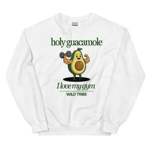 Adult Crew Neck Sweatshirt - Holy Guacamole
