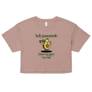 Adult Short Sleeve T-shirt Cropped - Holy Guacamole